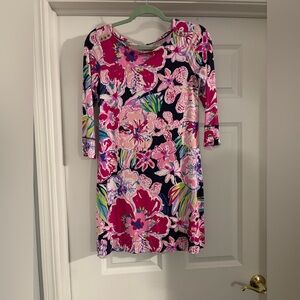 Lilly Pulitzer Small Sophie Tipping Point Navy  Shift Dress